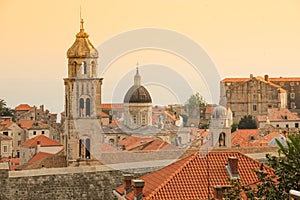 Dominican monastery bell tower. Dubrovnik. Croatia