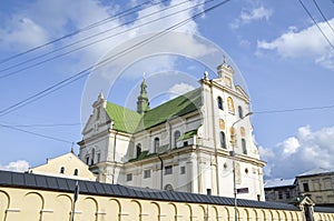 Dominican Monastery, church of St. Josaphat at ancient historical city Zhovkva, Lviv region, Ukraine.