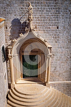 The Dominican Monastery entrance Old Town Dubrovnik