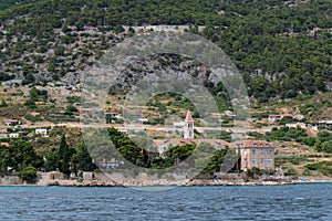 Dominican monastery on the island of Brac in Croatia