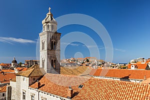 Dominican Monastery's bell tower in Dubrovnik