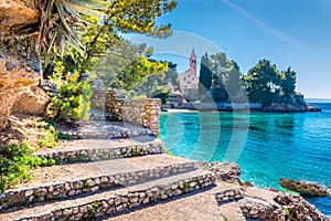 Dominican monastery in town Bol, Island of Brac.