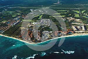 Dominican Republic beach from above