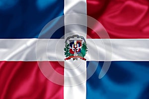 Dominican republic flag illustration