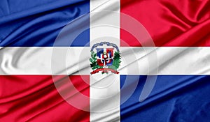 Dominican Republic flag texture background