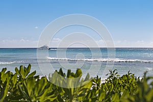 Dominican Republic, sunny panorama of the Caribbean