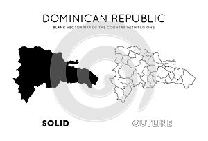 Dominicana map. photo