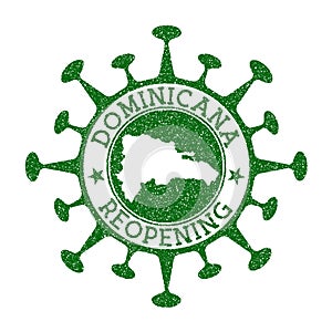 Dominicana Reopening Stamp.