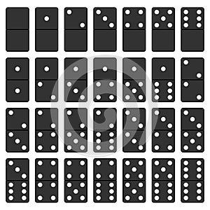 Domino Black and White Set