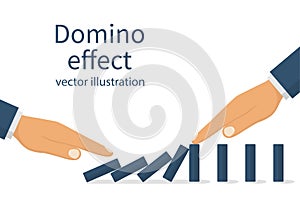 Domino effect concept