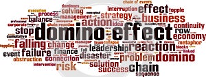 Domino effect word cloud