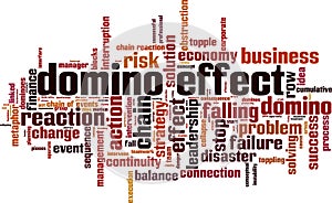 Domino effect word cloud