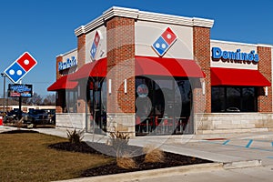 Indianapolis - Circa January 2019: Domino`s Pizza Carryout Restaurant. Dominos is consistently one of the top five companies II