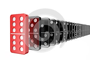 Domino,success concept