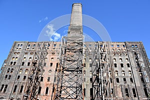 Domino Sugar Refinery in Brooklyn, New York