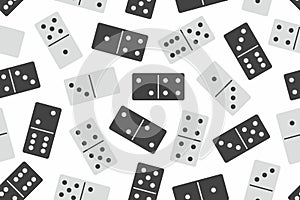 Domino vector seamless pattern