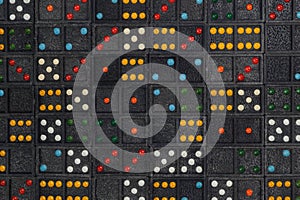 Dominoes colur background