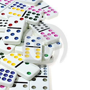 dominoes isolated on white background