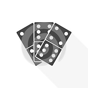 Dominoes vector icon - Illustration