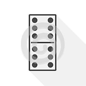 Dominoes vector icon - Illustration