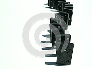 Dominos isolated on white