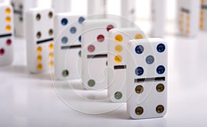 Dominos on White