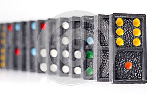 Dominos on White background