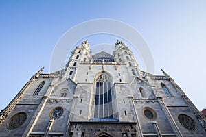 Domkirche St Stephan cathedral in Vienna, Austria. Located on Stephansplatz, the Domkirche is the main catholic church of the city
