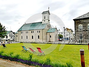 Domkirkja church, Reykjavik, Iceland