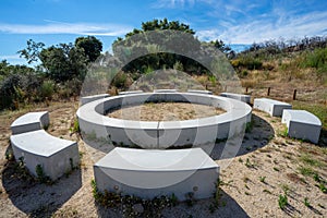 Domo circle inside the Barrosal park in Castelo Branco. photo