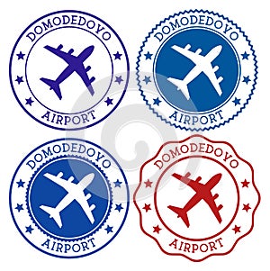 Domodedovo Airport. Moscow airport logo.