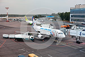 Domodedovo airport in Moscow, Russia