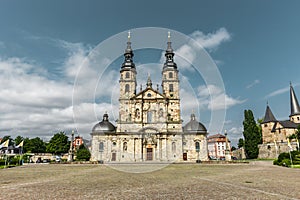 Domplatz with cathedral in Fulda