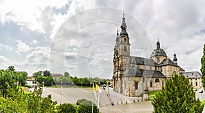 Domplatz with cathedral in Fulda