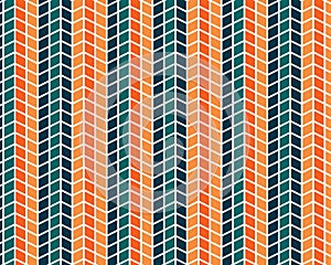 Domppattern : Geometric Orange Blue seamless pattern photo