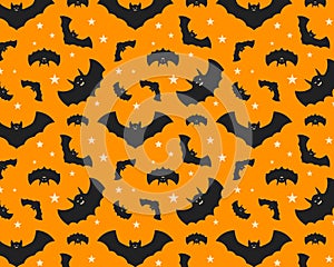 Domppattern : Halloween Bats Seamless Pattern photo