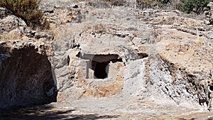 Domus de janas in Montessu's necropolis
