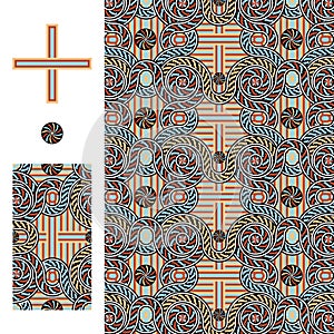 Domus Romana Palazzo Valentini cross seamless pattern photo