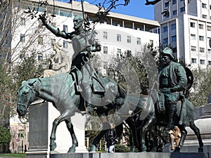 Don Quijote and Sancho Pansa photo