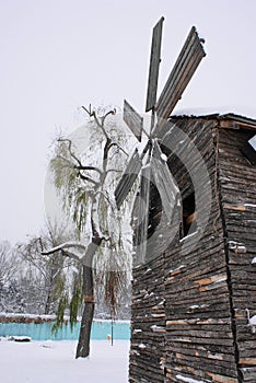 Don Quijote windmill in winter photo