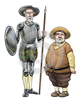 Don Quijote y Sancho Panza