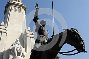 Don Quixote and Cervantes photo