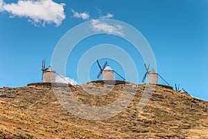 Don Quixote`s Windmills In Consuegra Spain