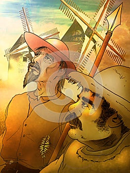 Don Quixote and Sancho Panza