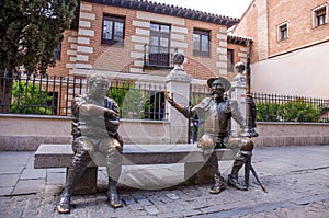 Don Quixote and Sancho Panza, Alcala de Henares.