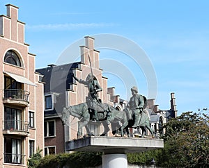 Don Quixote and Sancho Panza in Brussels