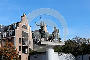 Don Quixote and Sancho Panza in Brussels