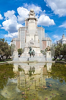 Don Quixote and Sancho Panza  in Madrid