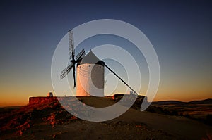 Don Quixote windmills Consuegra, Toledo Spain.