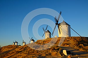 Don Quixote windmills Consuegra, Toledo Spain.